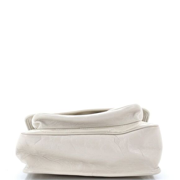 Saint Laurent Niki Chain Flap Bag Matelasse Chevron Leather Medium Neutral - Picture 4 of 6